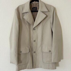 VTG Sears Roebuck Sportswear Men’s Size 40 Polyester Sportcoat/Jacket Beige‎